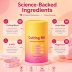 Cuttea Cutting Mix science-backed ingredients with amounts per serving